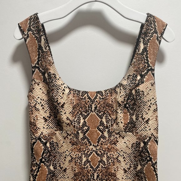 DVF Tessa Cotton Stretch Twill Python Snake Cocktail Dress - Size 8 - Picture 10 of 11